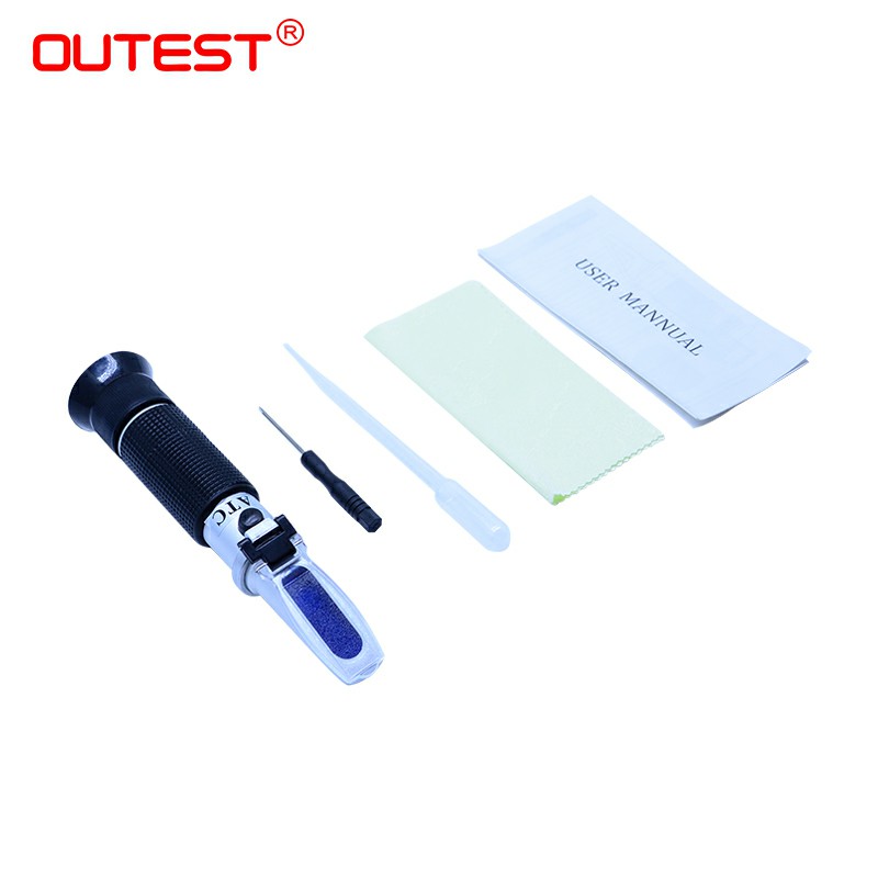 RZ115 Hand held auto refractometer sugar meter fruit sweetness test Baume honey concentration meter 0-80% High Precision