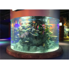 High transmission large cylinder aquarium project