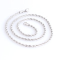 1Pc Width 2mm,3mm,4mm,5mm Rope Chain Necklace Length 8",16",18",20" DIY Jewelry Making