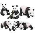 Simulation Panda Animal Figure Collectible Toys Cute Panda Animal Soft Rubber Toys