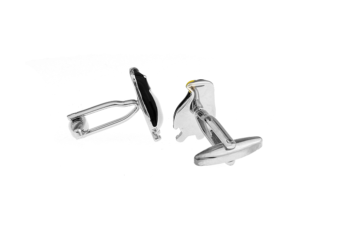 Men's Penguin Cuff Link Copper Material White Color