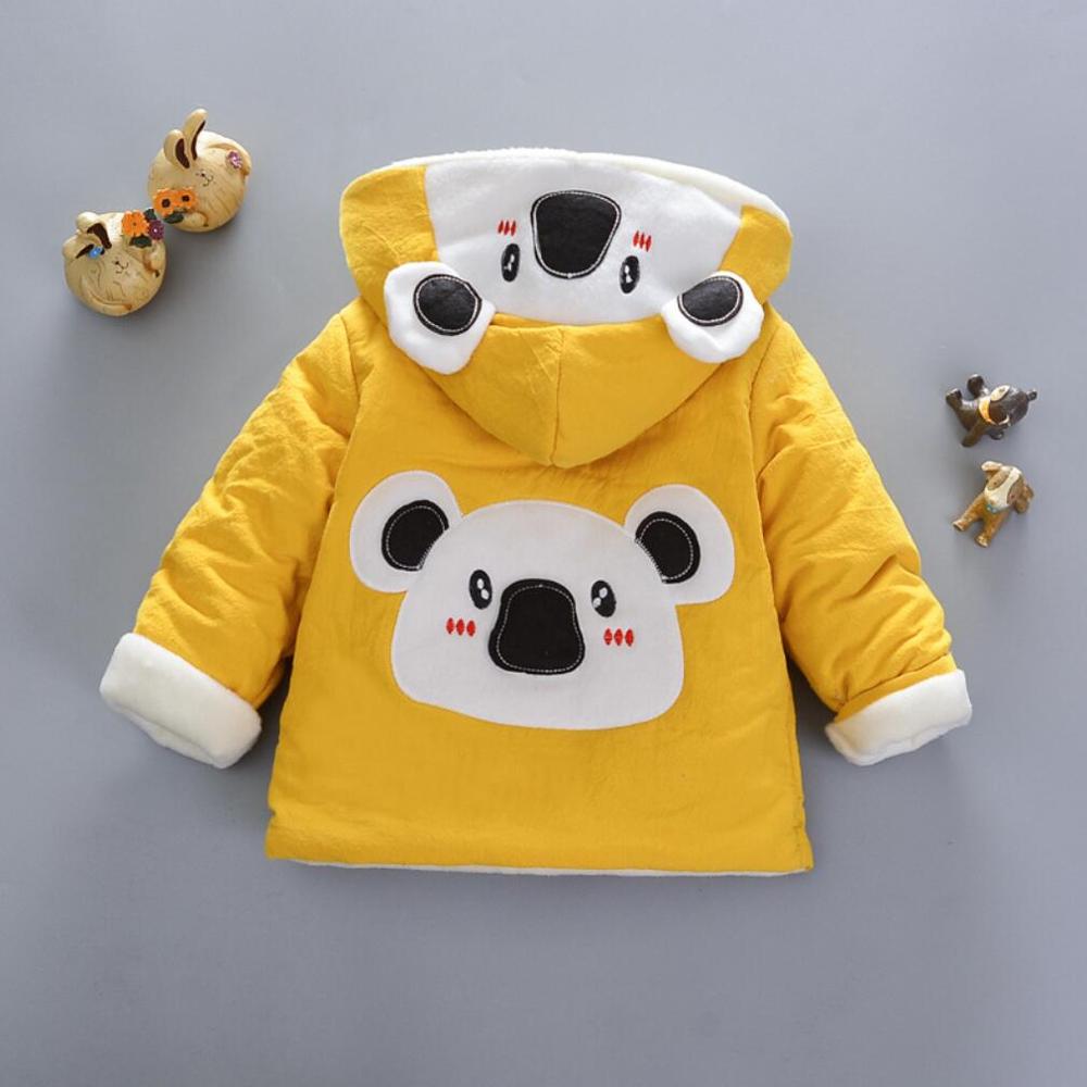 Boys Down Coats Cotton Koala Winter Jacket For Boy's Jacket Kids Candy Color Keep Warm Outerwear Coat Children Clothes