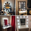 USB Powered Hollywood LED Mirror Light Makeup 5V Studio Bathroom Fill Bulb Cosmetic Dressing Table Lamp