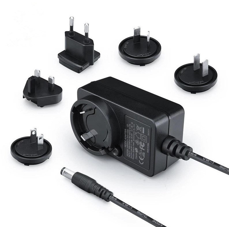 24v 1.5a interchangeable power adapter