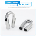 2pcs 6/8/10/12 mm Stainless Steel 304 Wire Tube Thimble for Winch Wire Rope Silver Cable Wire Rope Thimbles Rigging Hardware