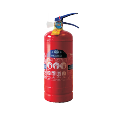 Portable dry powder fire extinguisher