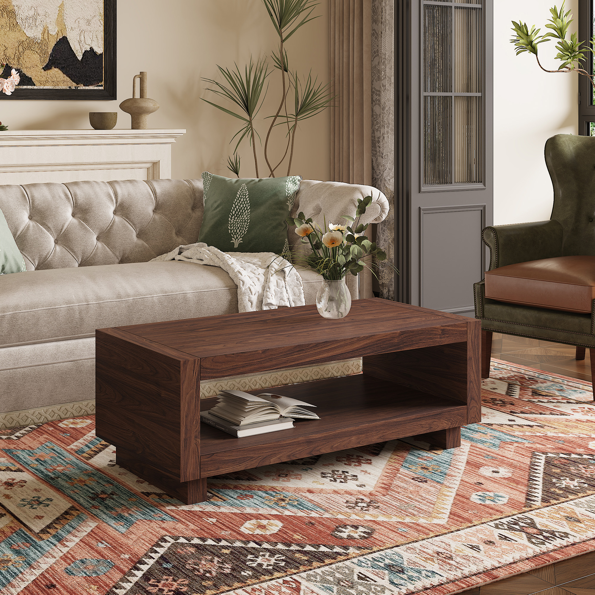 panel style coffee table