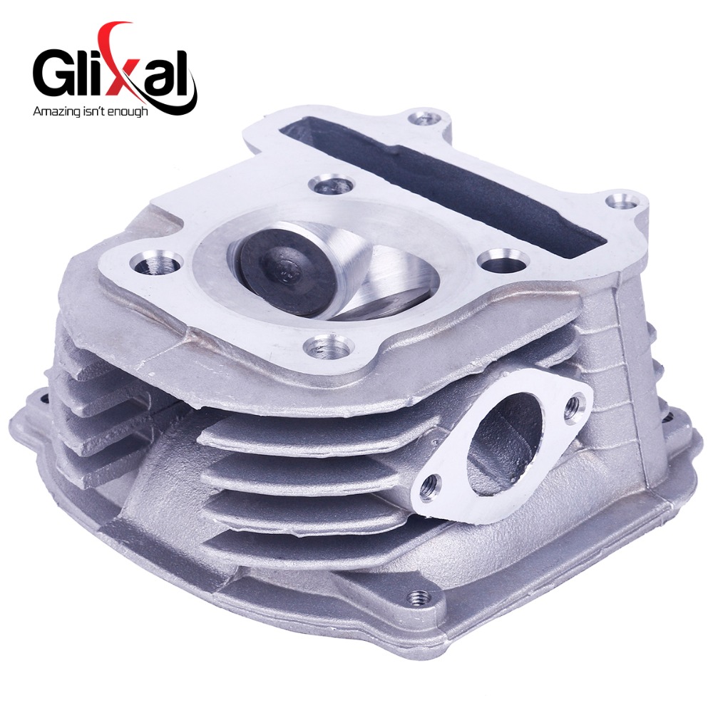 Glixal GY6 180cc Chinese Scooter 61mm High Performance Cylinder Head Assy with Valves 4T 157QMJ ATV Go Kart Buggy Moped Quad