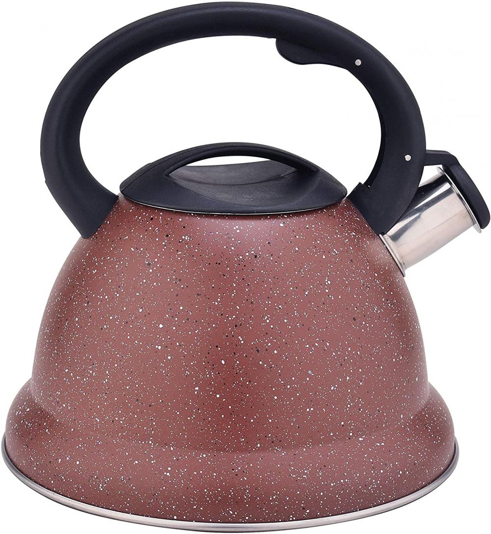 Red Durable Color Stainless Steel Whistling Water Kettle