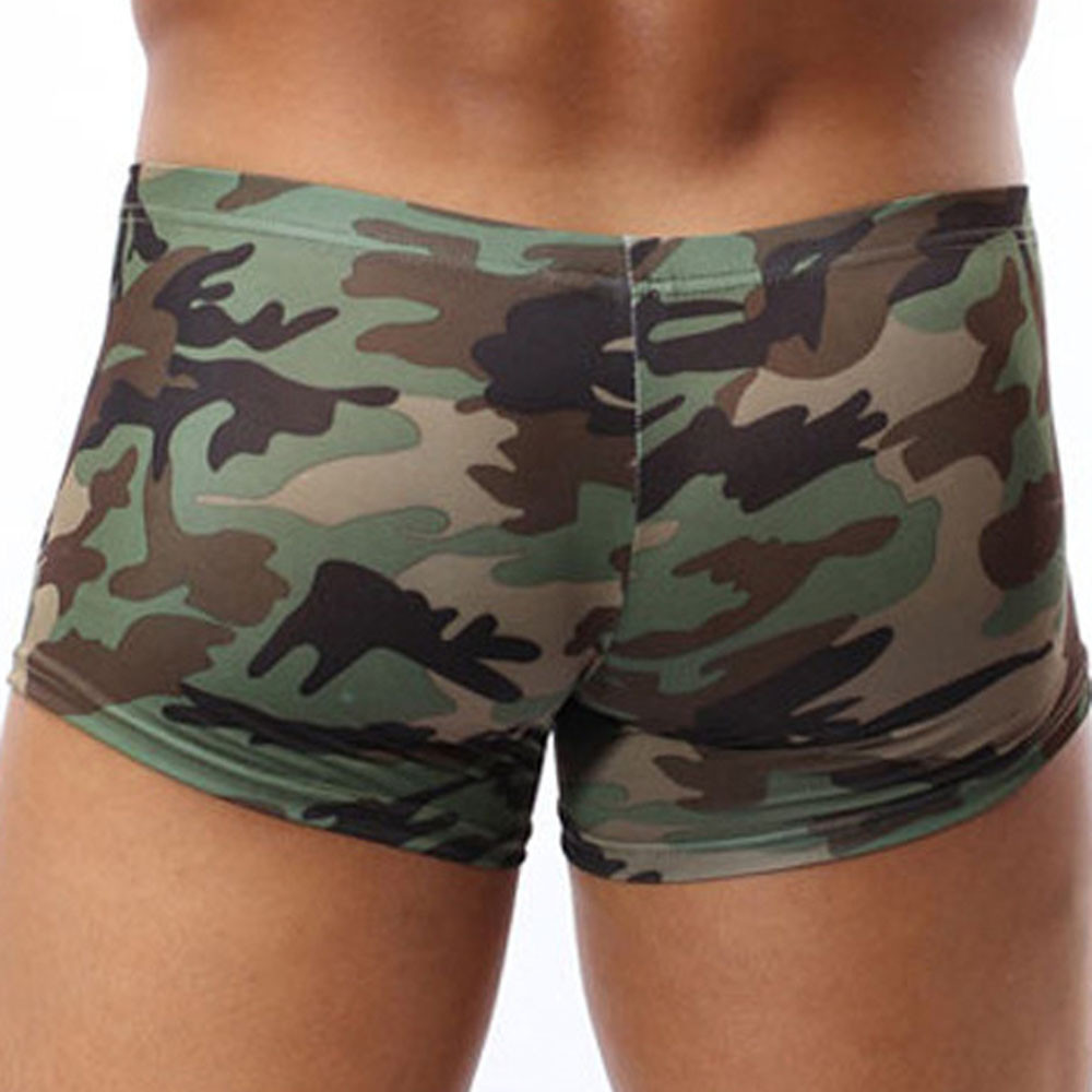 Military Men Camouflage Boxer Briefs Trunks Underwear Underpant Breathable Panties Underpants Boxers Plus Size Boxer 2021 New