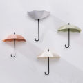 3Pcs/set Creative Umbrella Shape Hook Colorful Key Hanger Holder home Bedroom Wall decoration Accessories Load weight 0.2kg U3