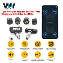 TPMS Bluetooth 5.0 Tyre Pressure Monitoring System Car Moto Alarm Auto Tires Pressure Gauge Sensor Motorcycle For Android/IOS