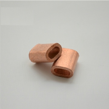 M5 Red Copper Cable Crimp Sleeve Cable Ferrule Stop for Snare Wire Rope Clip Swage Trap Barrel Fitting