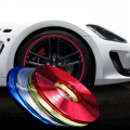 8m 2m Car Wheel Rim Sticker Chrome Wheel Decoration Auto Tire Rims Chrome Rims Hub Strips Exterior Car Styling Accessories