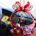 Fashion New Car Pendant DIY Handmade Rose Car Hanging Decoration Deer Car Interior Ornaments Garland Ms gift Automotive Products