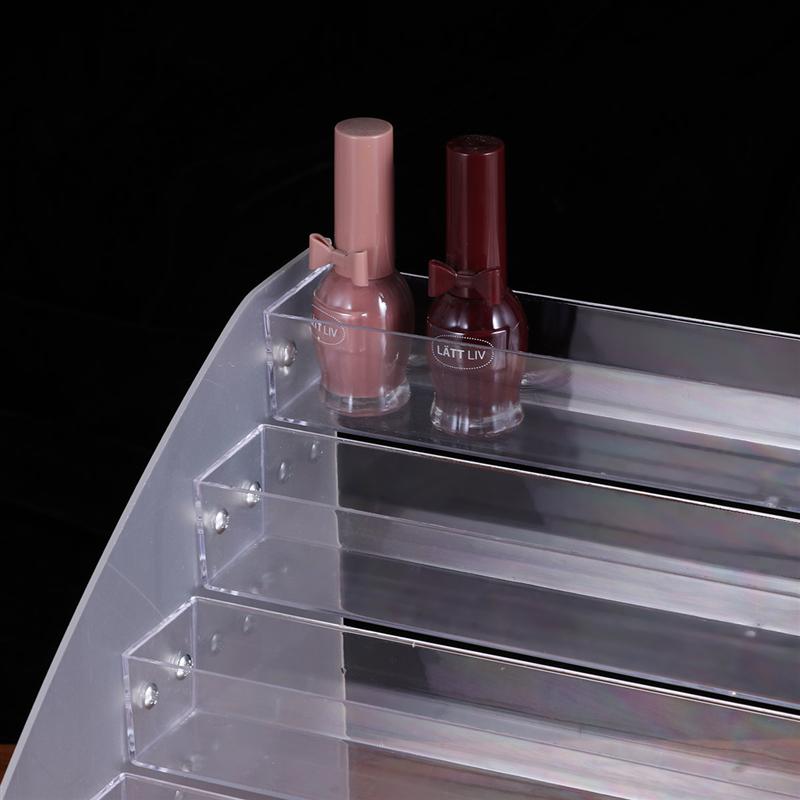 Multilayer Storage Rack Transparent Beauty Item Organizer Nail Polish Sample Display Shelf