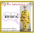 100% Polyester coral fleece print custom bathrobe for men