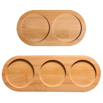 Bamboo tray Bamboo Salt And Pepper Shaker Stand Tray Kitchen Storage Holder Pepper Japanese-style