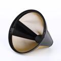 Stainless Steel Reusable Coffee Filter Cup Cone Drip Dripper Maker Mesh Basket