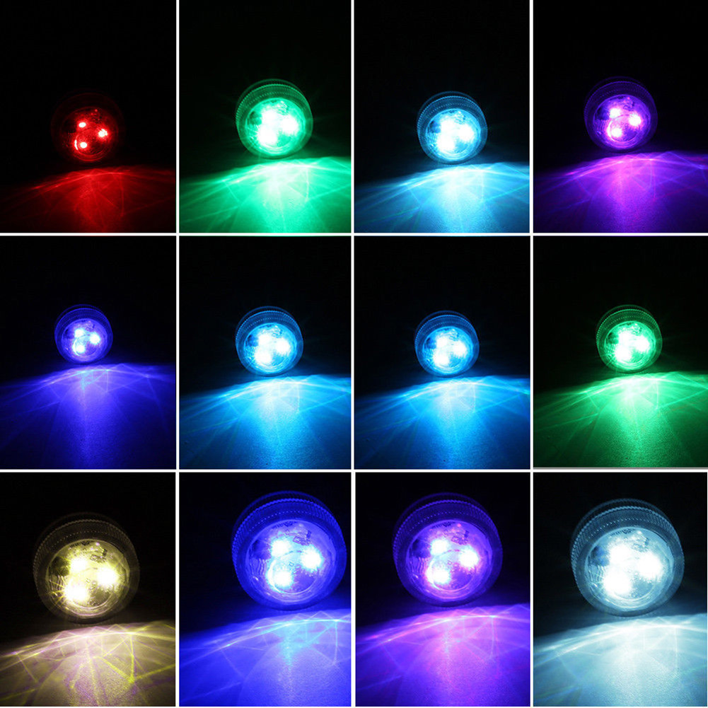 10pcs Waterproof Bottle Night Lamp Remote Controller Battery Powered For Weeding Tea Light Vase Party Decor Light Garden Party