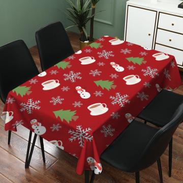 Fashion Christmas Tablecloth Waterproof Linen Color Home Decoration Table Cloth New Modern Style Desk Table Covers