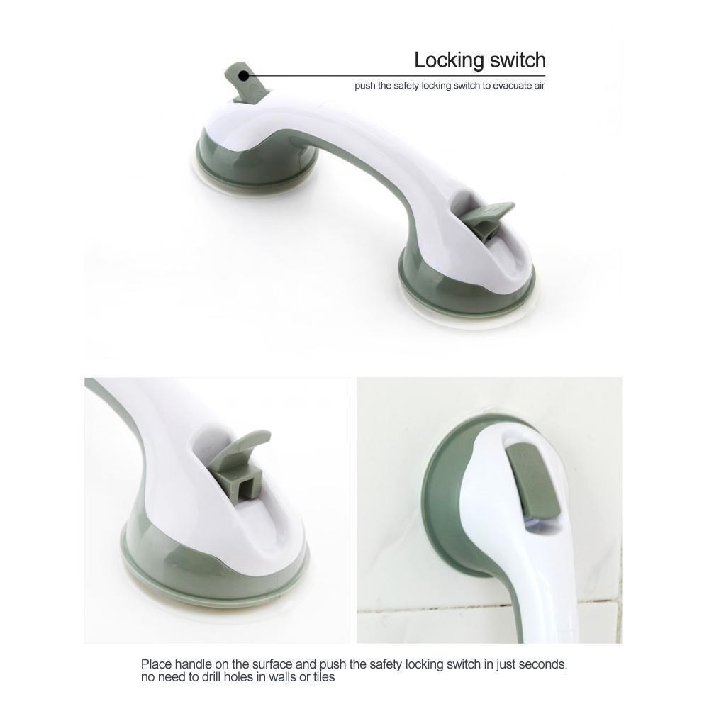 Bathroom Vacuum Suction Cup Handrail For Elderly Disabled Shower Grab Bar Safety Tub Glass Door Anti Slip Handle Keep Balance