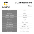 Cloudray GaAs Focus Lens Dia. 19.05 / 20mm FL 50.8 63.5 101.6mm 1.5-4" High Quality for CO2 Laser Engraving Cutting Machine