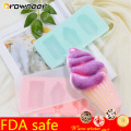 Mini Coloeful Ice Cream Maker Silicone Fruit Juice Freezer DIY Strong Toughness Popsicle Jelly Ice Cube Mold Cover Container