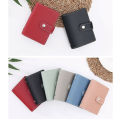 2020 British new woman small card bag leather small contracted small cartoon with travel pure color one