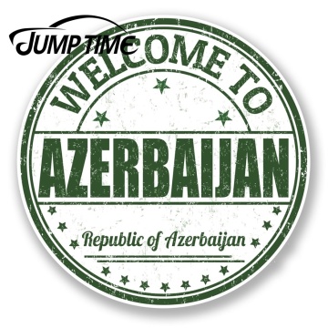 Jump Time for Azerbaijan Vinyl Sticker Decal Travel Luggage Tag Laptop Car Tag Decal Rear Windshield Waterproof Car Accessories