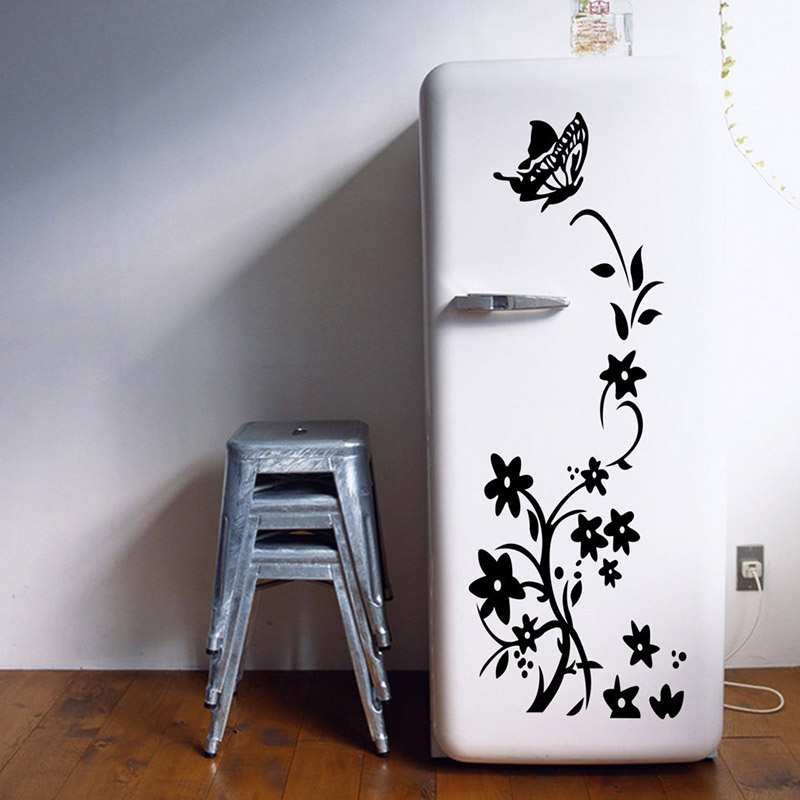 Creative Butterfly Refrigerator Sticker Home Decoration Kitchen Mural DIY Wall Stickers Party Sticker Kids Room Wallpaper