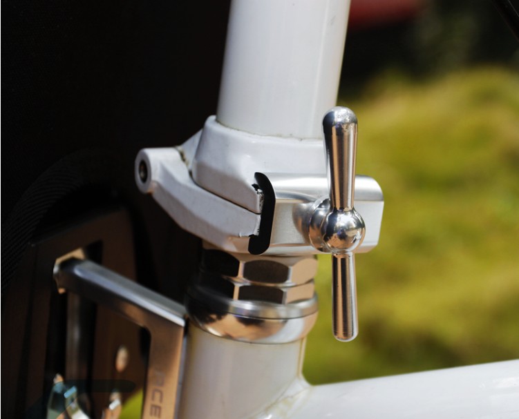 Ultralight CNC hinge clamps and hinge levers(limit nut) for Brompton