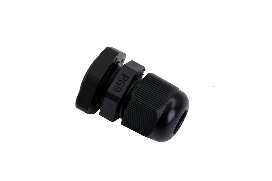 100pcs Waterproof PG9 Cable Gland Connector Plastic Adjustable M16 Thread Cable Gland With Locknut For 4-8mm Wire Black Grey