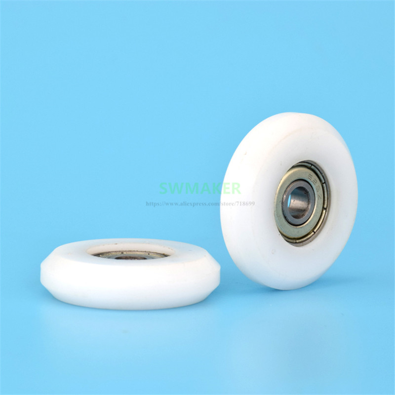 10pcs 6*36*9mm POM plastic-coated 626ZZ bearing pulley/rolling wheel/guide wheel for 3D printer 2020 track aluminium profile