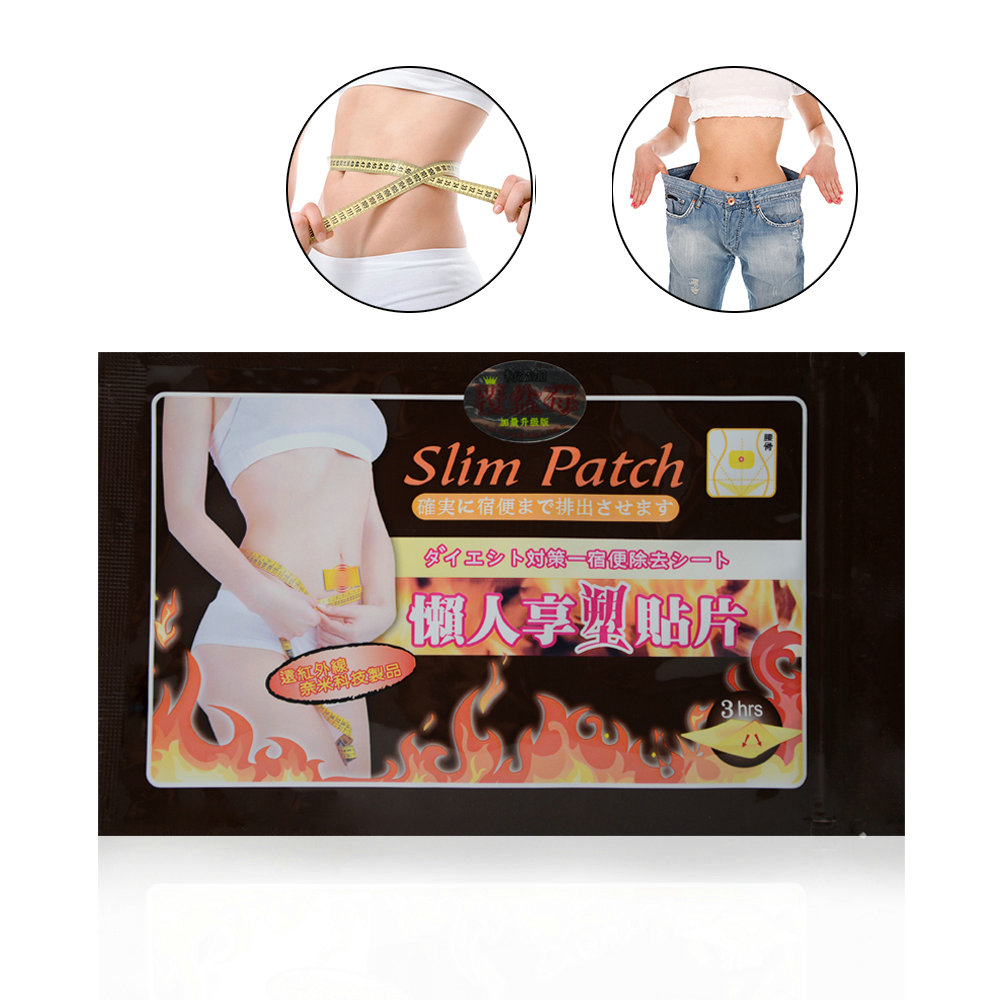 10pack=100pcs Slim Paste Patch Stomach Fat Burning Navel Stick Slimming Lose Weight Burn Fat Anti Cellulite Abdomen Paches