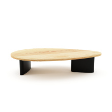 Oval wooden end table long size table