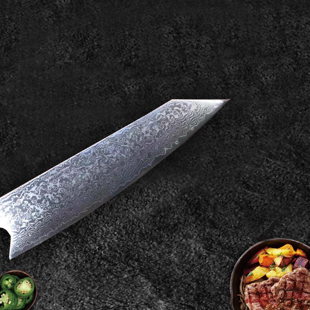 Sharp DIY chef knife blank vg10 Damascus steel blade material semi-finished billet Japanese knife kitchen cooking to ol