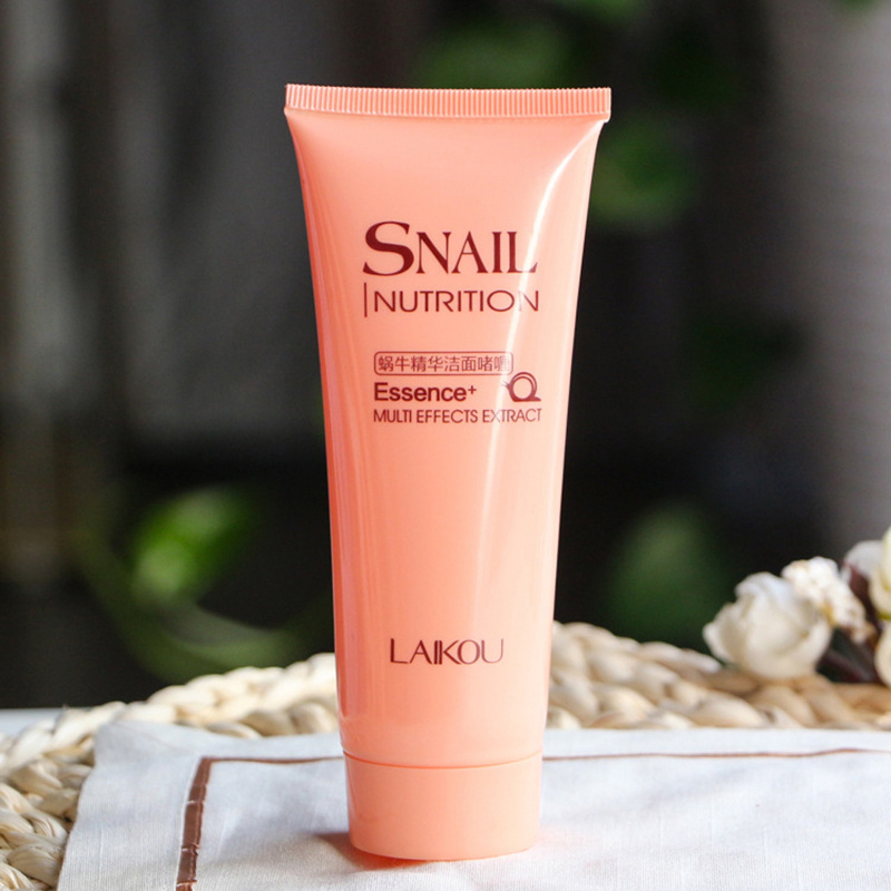 LAIKOU Snail Facial Cleanser Snail Nutrition Essence Multi Effects Face Wash Anti Aging Mild Exfoliating Gel Deep Pore Cleansing