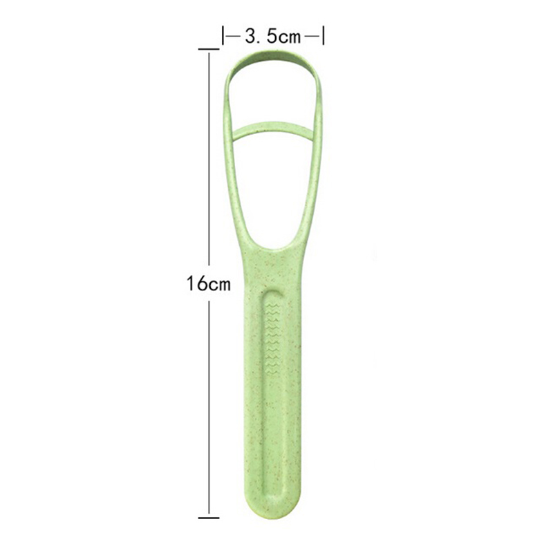 1PCS Oral Care Tongue Cleaner Stainless Steel Silica Handle Tongue Scraper Oral Hygiene Dental Tongue Cleaning Brush