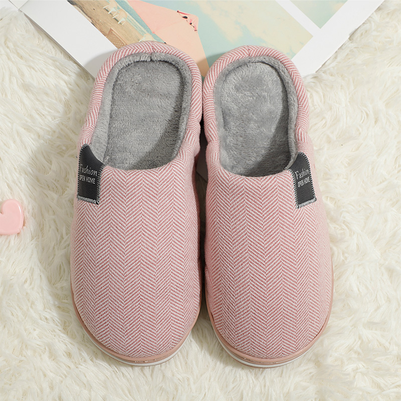 Women Winter Slippers Warm Slip On Flat Plush Furry Shoes Mixed Color Fashion Couple Home Shoes Female Comfort Footwear Winter