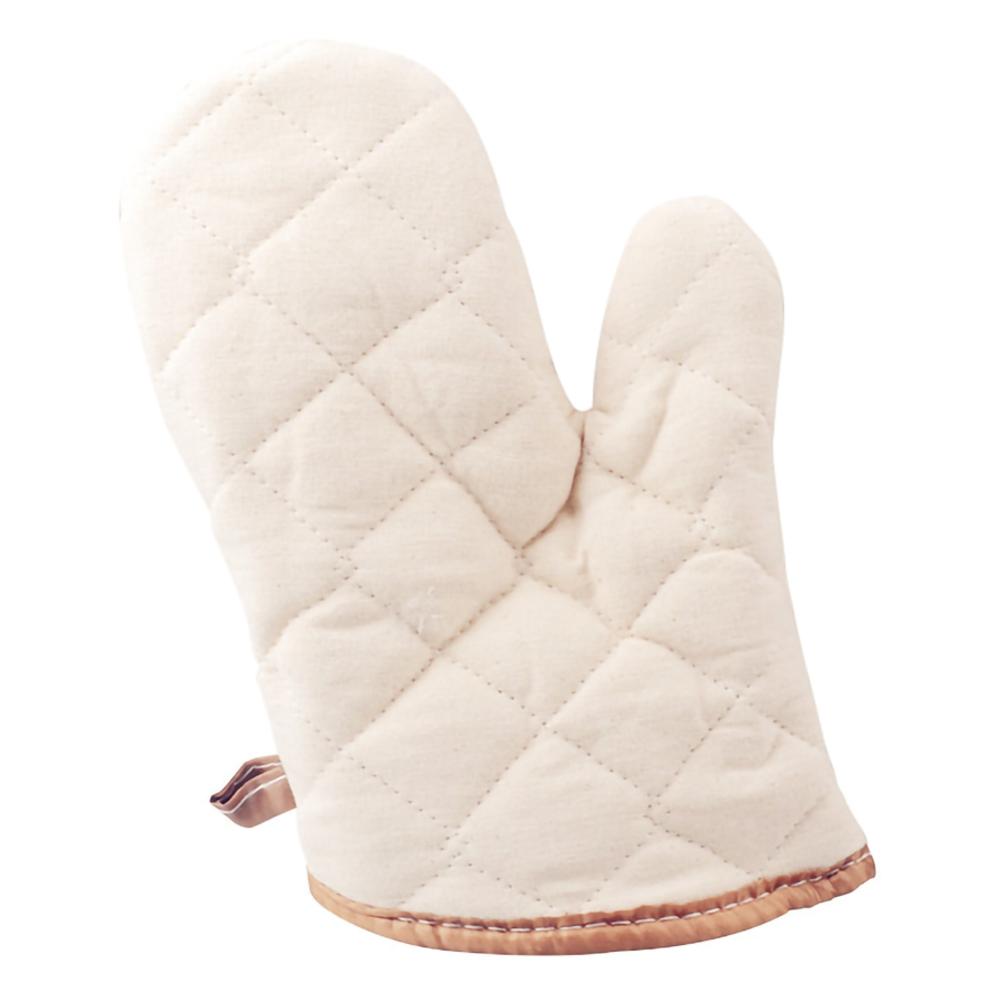 1 Pair Microwave Oven Gloves Insulated Heat Resistant Mitten Non-slip Cotton Baking Gloves Thicken Safe Gloves Baking Tools