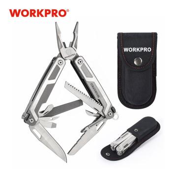 WORKPRO 16 in1 Multifunctional Plier Multi Tools Stainless Steel Plier Outdoor Camping Tool