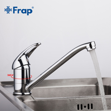 Frap New 1 set Single Handle Brass Deck Mounted Kitchen Faucet Swivel 360 Degree Water Tap Kitchen Sink Faucet robinet cuisine