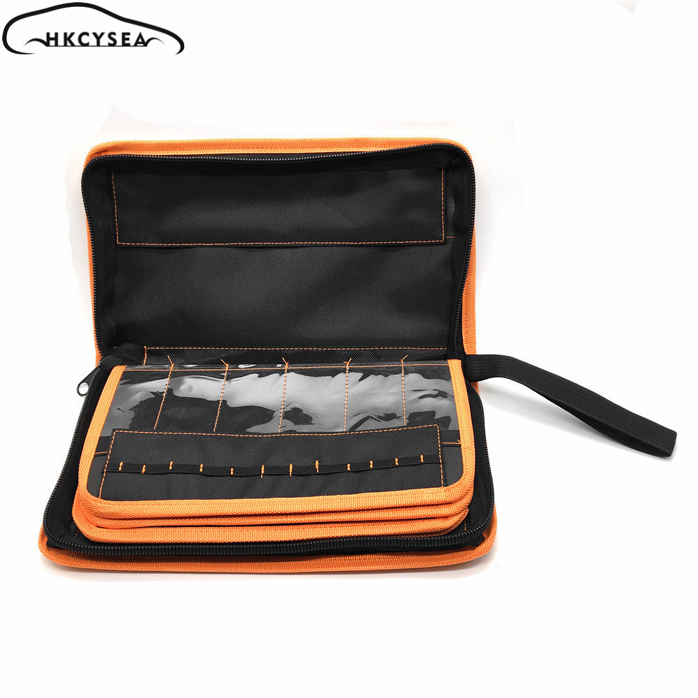 HKCYSEA LISHI 2 in 1 Tool Bag Special Carry Bag Case Key Tools Storage Bag Durable For Lishi Tool Set and KD VVDI JMD Blade