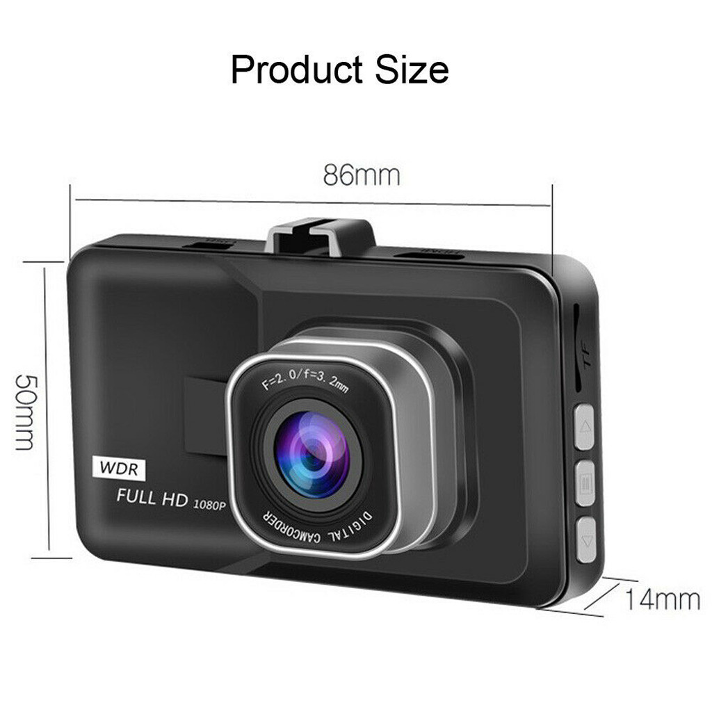 HD 1080P Car DVR Vehicle Camera Video Recorder Dash Cam Night Vision 3.0 inch dashcam dual back truck vidioregistrator registrar