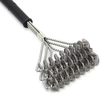 Barbecue Grill BBQ Brush Clean Tool Stainless Steel Wire Bristles Non-stick Cleaning Brushes With Handle Durable Cook Accessorie