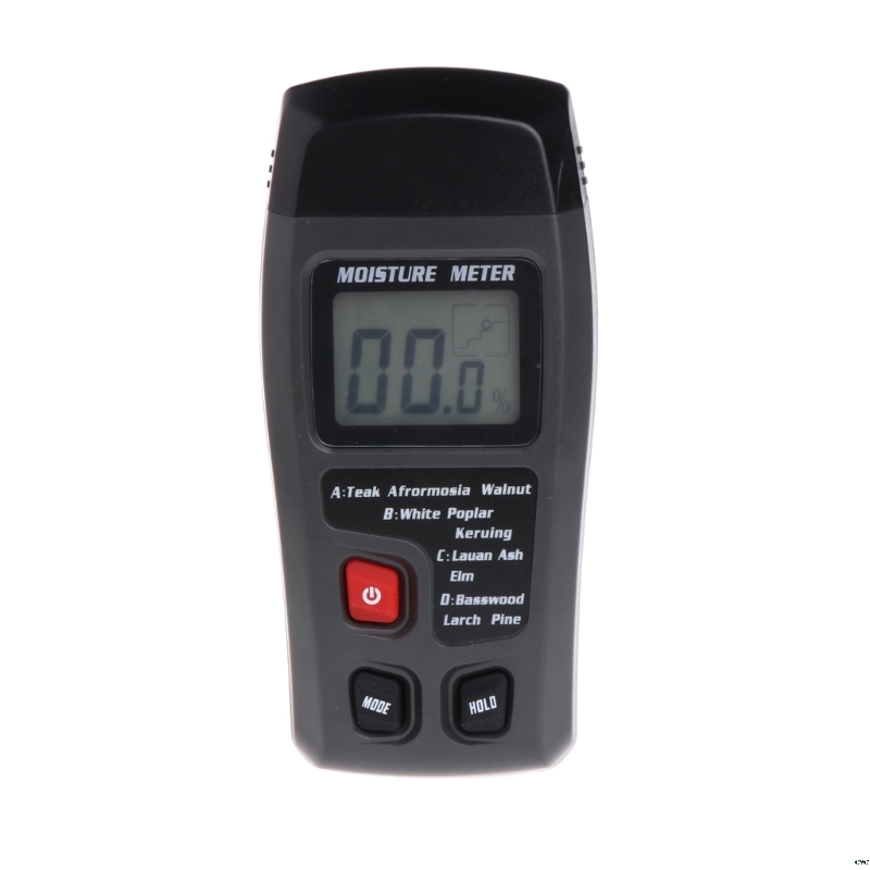 OOTDTY Wood Moisture Meter Analyzer Humidity Tester Timber Damp Detector Hygrometer 2 Pin