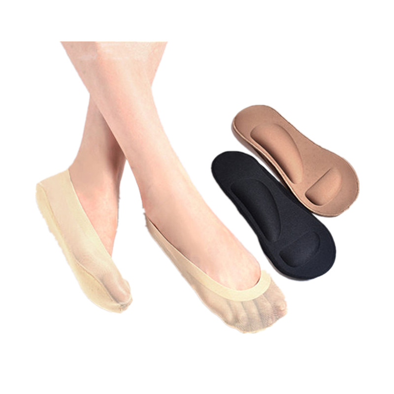 Women Insoles 3D Stretch Breathable Deodorant Running Cushion Insoles For Invisible Sock insole Shoes Sole Orthopedic Pad