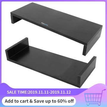 Wood TV Stand LCD LED Monitor Stand Computer Screen Riser For Computer Laptop TV Kit Christmas Days Wooden Desktop Laptop Desk