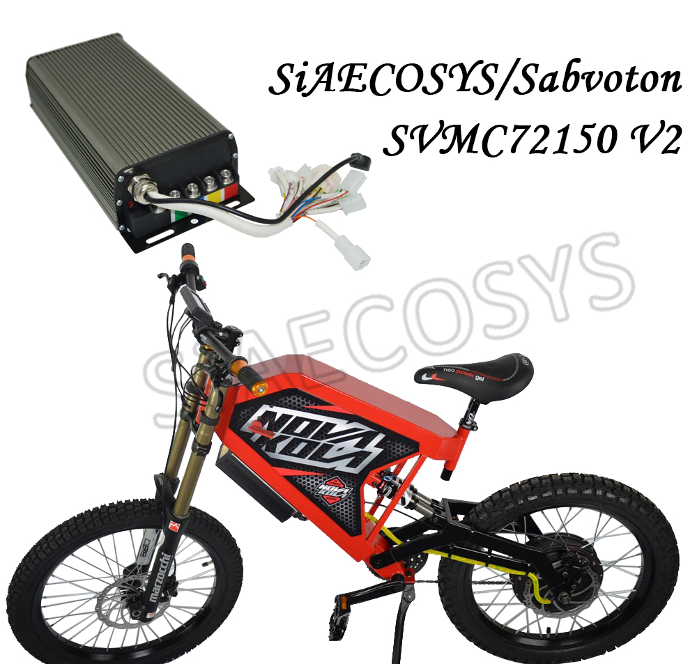 Free shipping Siaecosys Sabvoton SVMC72150 V2 Controller for 3000w 72V 150A Electric Bicycle Motor